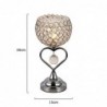 Modern crystal night lamp - heart-shaped - LED