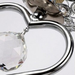 Modern crystal night lamp - heart-shaped - LED
