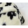 Small plush backpack - with zipper - flowers printingBags