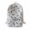 Fashionable backpack - large capacity - with dogs / butterflies / feathers printBackpacks