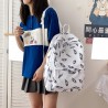Fashionable backpack - large capacity - with dogs / butterflies / feathers printBackpacks