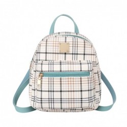 Small plaid backpack - shoulder bag