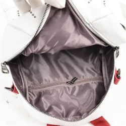 Luxurious multifunctional backpack - shoulder bag - with rivets - genuine leatherBackpacks
