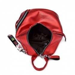 Fashionable backpack - anti-theft zippers - with decorative keychainBackpacks