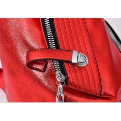 Fashionable backpack - anti-theft zippers - with decorative keychainBackpacks