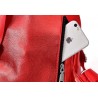 Fashionable backpack - anti-theft zippers - with decorative keychainBackpacks