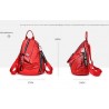 Fashionable backpack - anti-theft zippers - with decorative keychainBackpacks