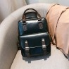 Vintage leather backpack - with anti theft zippers / buckles - waterproof
