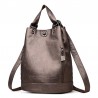 Fashionable leather backpack - multifunction vintage shoulder bag - large capacityBackpacks