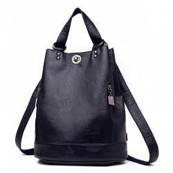 Fashionable leather backpack - multifunction vintage shoulder bag - large capacityBackpacks