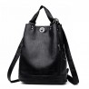 Fashionable leather backpack - multifunction vintage shoulder bag - large capacityBackpacks