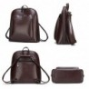 Luxurious vintage backpack - leather shoulder bag - with decorative V letterBackpacks