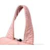 Fashionable leather backpack - cats / flowers print - white / black / pinkBackpacks
