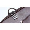 Luxurious vintage backpack - leather shoulder bag - with decorative V letterBackpacks