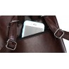 Luxurious vintage backpack - leather shoulder bag - with decorative V letterBackpacks