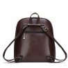 Luxurious vintage backpack - leather shoulder bag - with decorative V letterBackpacks