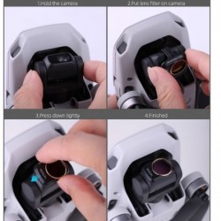 Camera lens - filter - clip - for DJI Mavic Mini - UV / CPL / ND4 / ND4PL