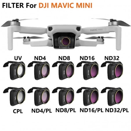 Camera lens - filter - clip - for DJI Mavic Mini - UV / CPL / ND4 / ND4PL