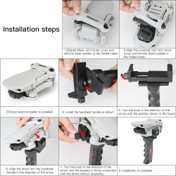 Handheld stabilizer - bracket - selfie stick - for DJI Mavic / Mini 2 DroneAccessories