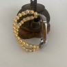 Elastic strap with pearls / crystals - bracelet - for Xiaomi Mi Band 3 / 4 / 5 / 6