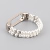Elastic strap with pearls / crystals - bracelet - for Xiaomi Mi Band 3 / 4 / 5 / 6