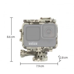 Protective frame case - long screw - base mount - for GoPro Hero 9 Black