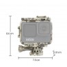 Protective frame case - long screw - base mount - for GoPro Hero 9 Black