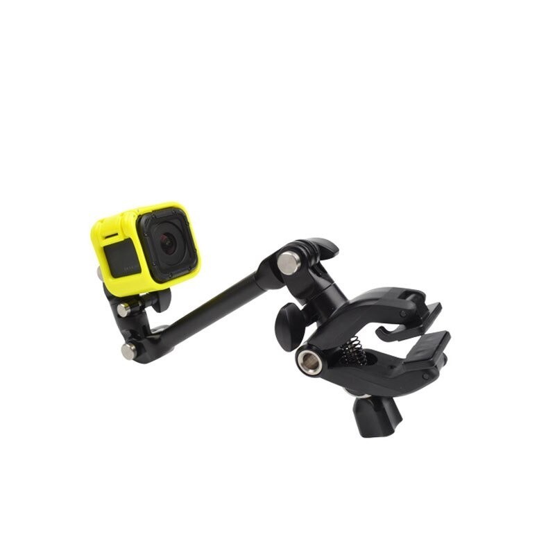 Clamp clip mount - selfie stick - flex jaw - for GoPro Hero 8 9 10 Xiaomi YI 4K SJ4000 SJ5000 SJ6000