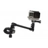 Clamp clip mount - selfie stick - flex jaw - for GoPro Hero 8 9 10 Xiaomi YI 4K SJ4000 SJ5000 SJ6000