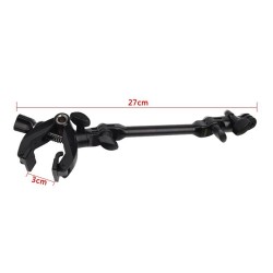 Clamp clip mount - selfie stick - flex jaw - for GoPro Hero 8 9 10 Xiaomi YI 4K SJ4000 SJ5000 SJ6000