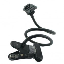 Clamp clip mount - selfie stick - adjustable - flexible extension - for GoPro Hero 9/8/7/6/5/4/2/ DJI OSMO Xiaomi Yi
