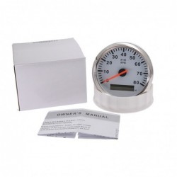 Boat / car tachometer - speed meter gauge - LCD - 12V/24V - 8000 RPM - 52mm / 85mm