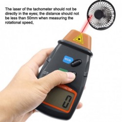 Digital laser tachometer - speed gauge - non-contact - RPM