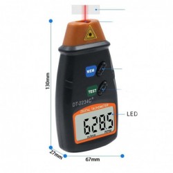 Digital laser tachometer - speed gauge - non-contact - RPM