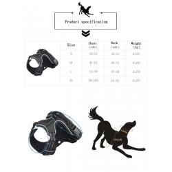 Dog's harness - with LED - adjustable - reflective - waterproof