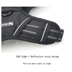 Dog's harness - with LED - adjustable - reflective - waterproof