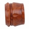 Grinder for herbs / tobacco / spices - 4 layers - with hand crank - wooden