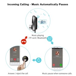 FM modulator - transmitter - Bluetooth - car MP3 player - 3.5mm jack - AUX - handsfreeAudio