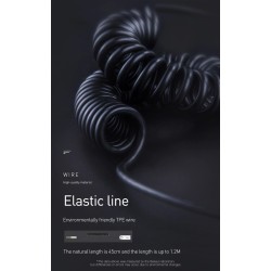 Baseus BA01 - USB cable - wireless adapter - Bluetooth - 3.5 AUX jack - hands free - microphoneAudio