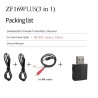 KN330 - USB - Bluetooth - transmitter - audio receiver - 3.5 mm AUX jack - 3 in 1 adapter