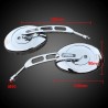 Motorcycle oval mirrors - chrome - universal - 10mm threadMirrors