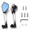 Motorcycle mirrors - CNC aluminum - blue anti-glare glass - for YAMAHA T-Max 500 / 560 / TMax 530Mirrors