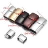 Magnetic buckle - clasp - for leather cord bracelets - stainless steel - DIY - 2 pieces