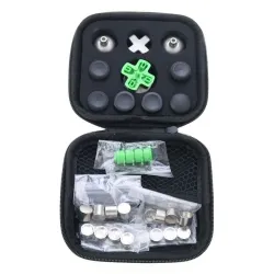 Metal buttons - thumb grips - analog stick - D-Pad button - replacement parts - for PS5 Controller GamepadAccessories
