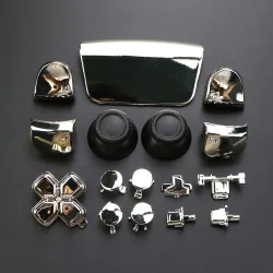 Full chrome set - for Playstation PS5 controller - buttons / thumbsticks / joystick cap / L1 / R1 / L2 / R2 / D-padAccessories
