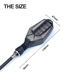 Universal motorcycle turn signal lights - LED - 2 pieces