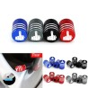 Car tire valves - aluminum caps - middle finger - 4 pieces