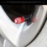 Car tire wheel valves - aluminum caps - skull design - 4 pieces