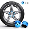 Car rim cover - protective nuts - with clip - 17mm - 20 pieces