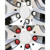 Car rim cover - protective nuts - with clip - 17mm - 20 pieces